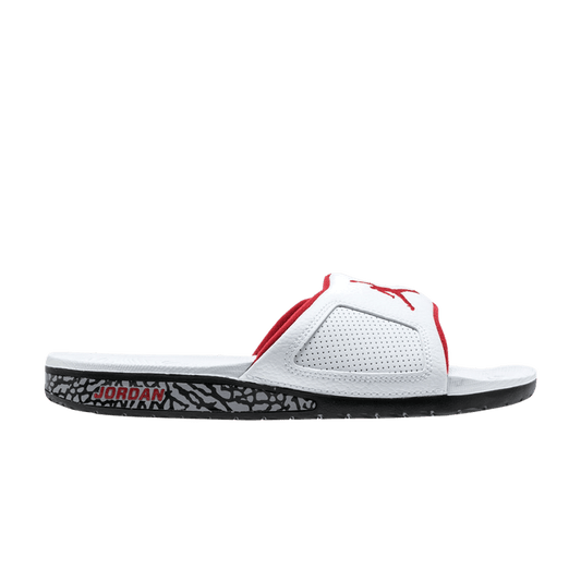 Air Jordan Hydro III Retro White University Red Cement