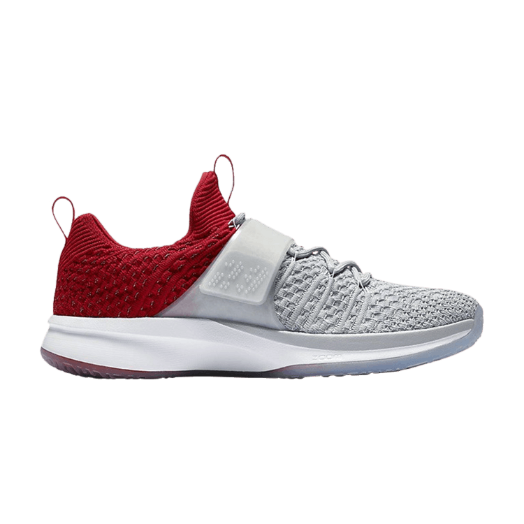Air Jordan Trainer 2 Flyknit Wolf Grey Gym Red