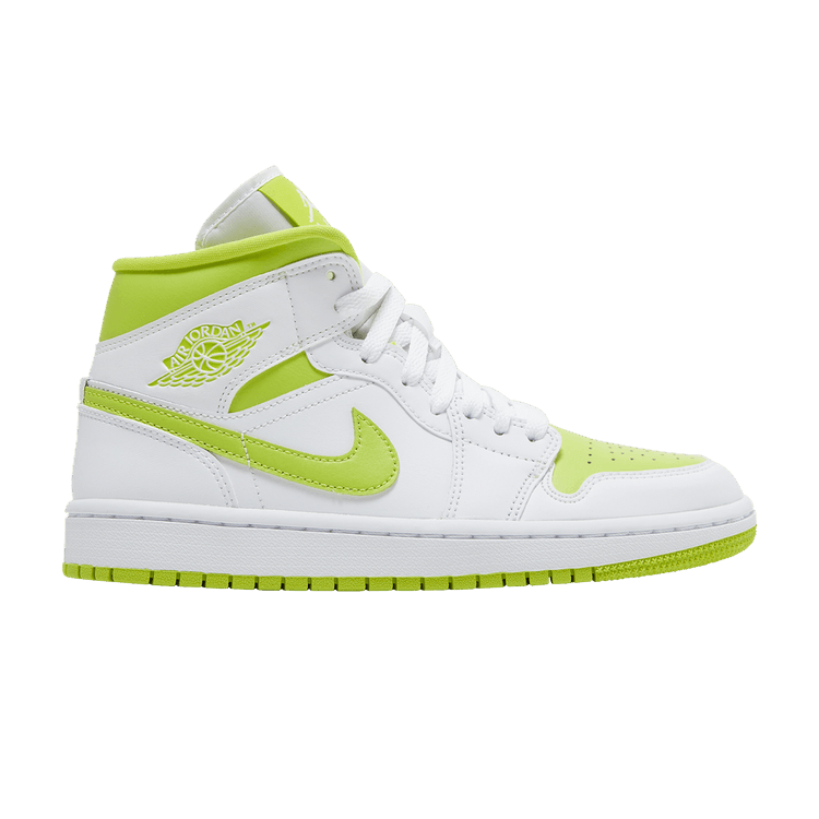 Air Jordan 1 Mid White Lime (Women's)