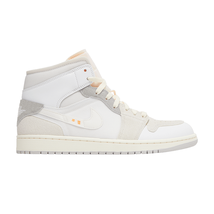 Air Jordan 1 Mid SE Craft Inside Out White Grey