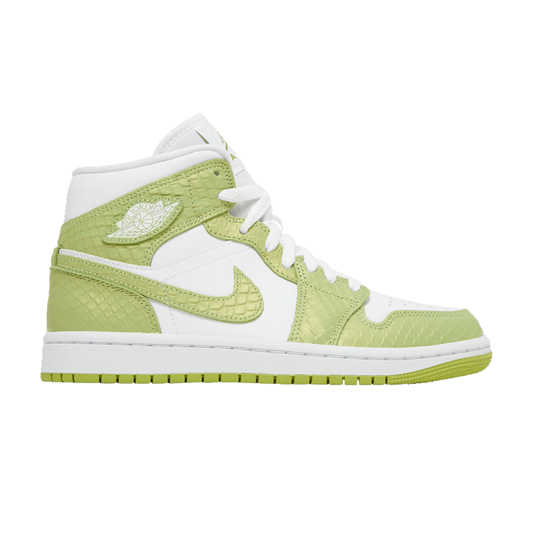 Air Jordan 1 Mid Green Python (Women's)