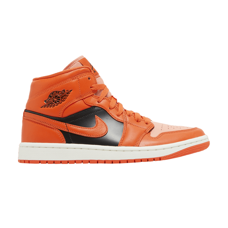Air Jordan 1 Mid SE Rush Orange Crimson Bliss (Women's)