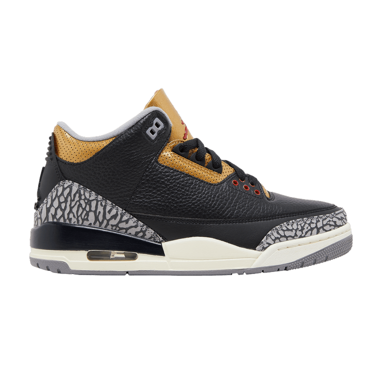 Air Jordan 3 Retro Black Cement Gold (Women's)