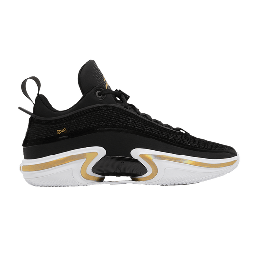 Air Jordan 36 Low PF Black Gold (White Sole)
