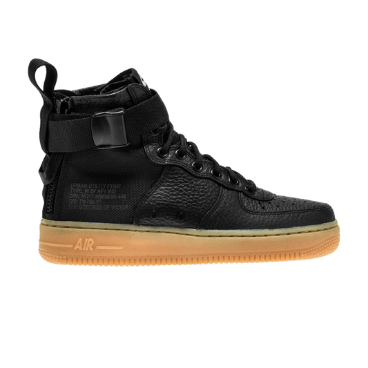 Nike SF Air Force 1 Mid Black Gum (Women's)