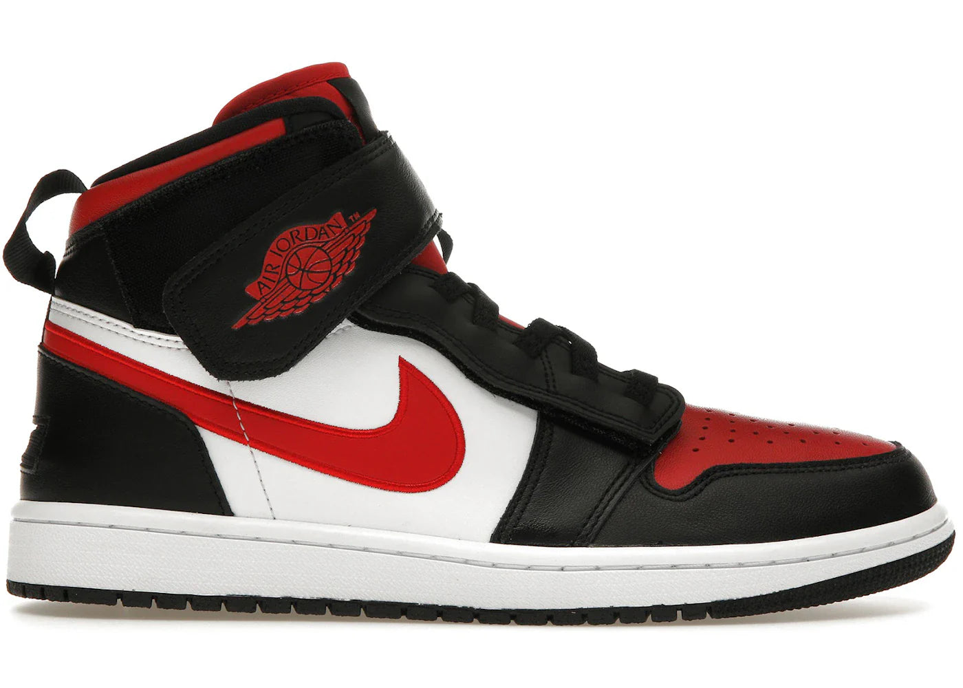 Air Jordan 1 High FlyEase Black White Fire Red