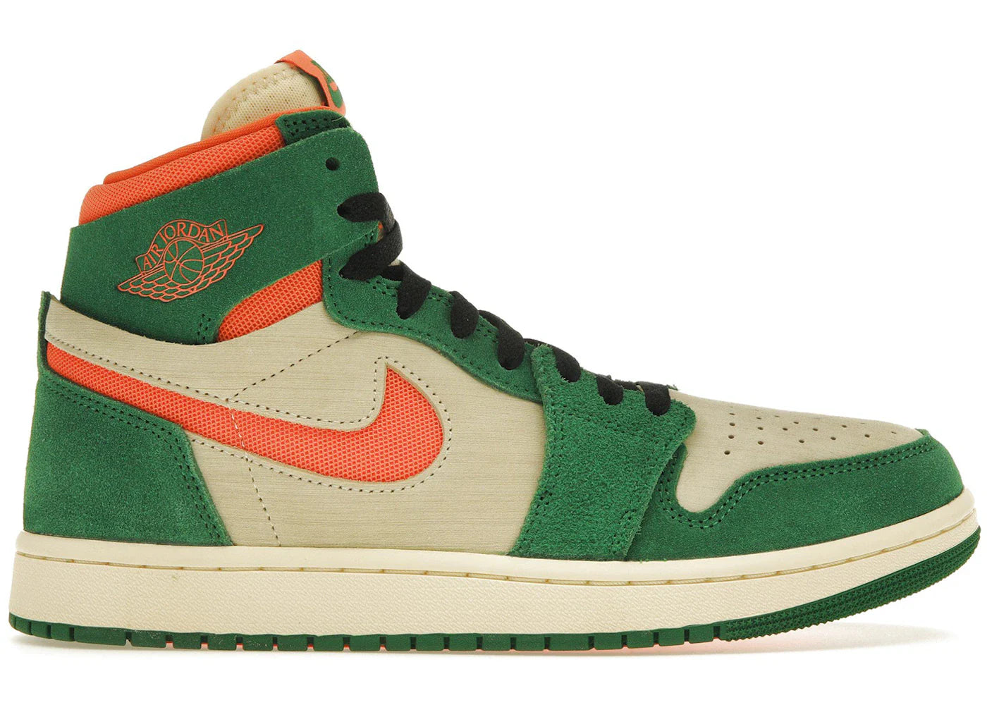 Air Jordan 1 High Zoom Air CMFT 2 Pine Green Orange Blaze (Women's)