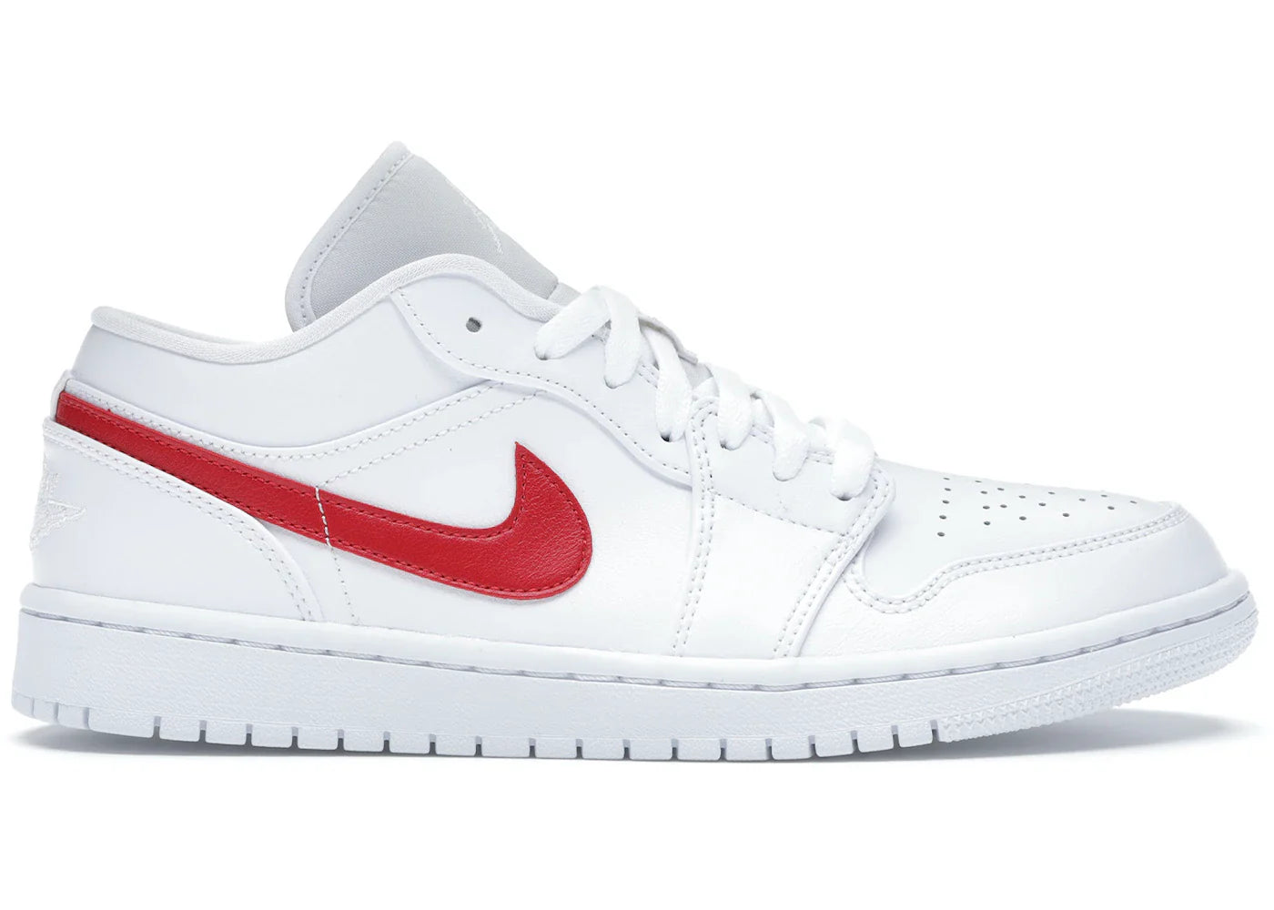 Air Jordan 1 Low White University Red (Women's)