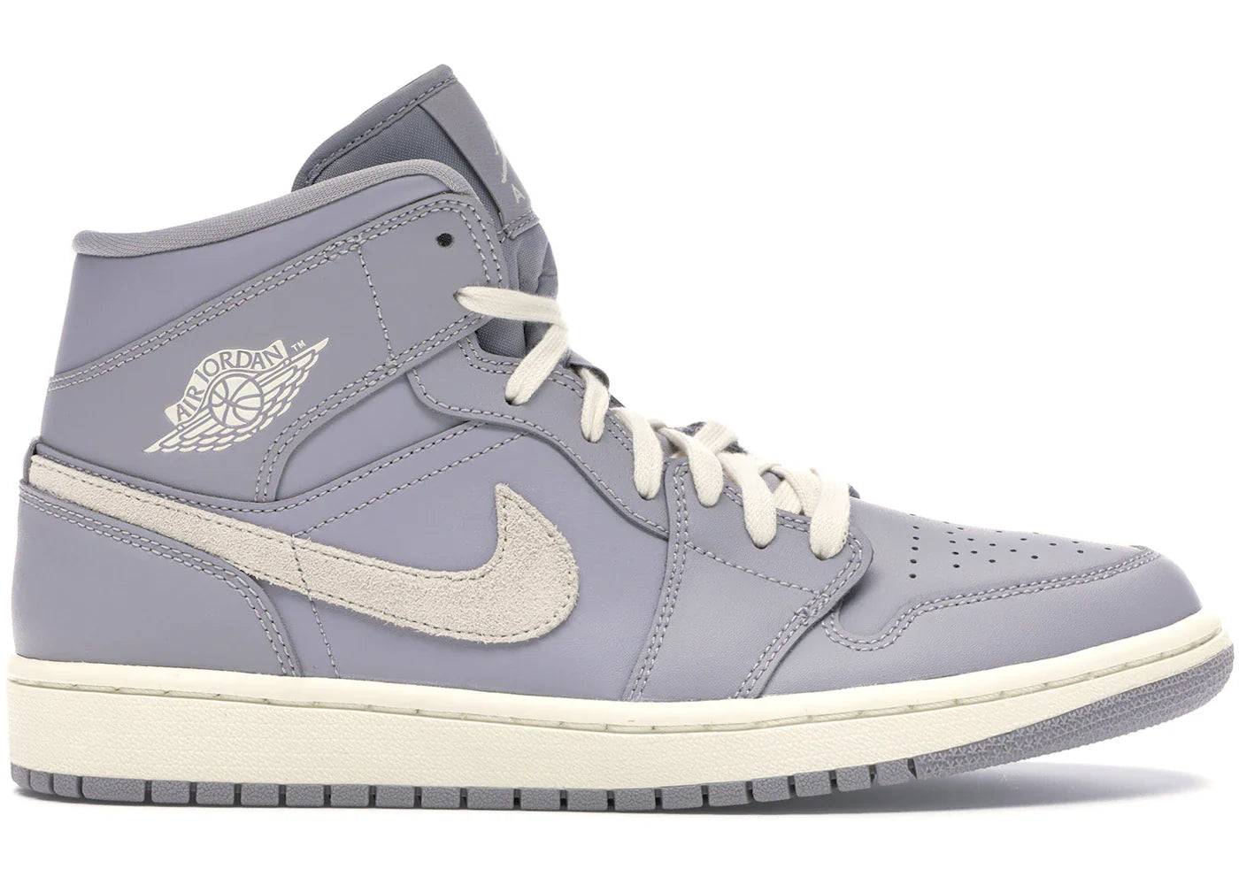 Air Jordan 1 Mid Atmosphere Grey Pale Ivory (Women's)