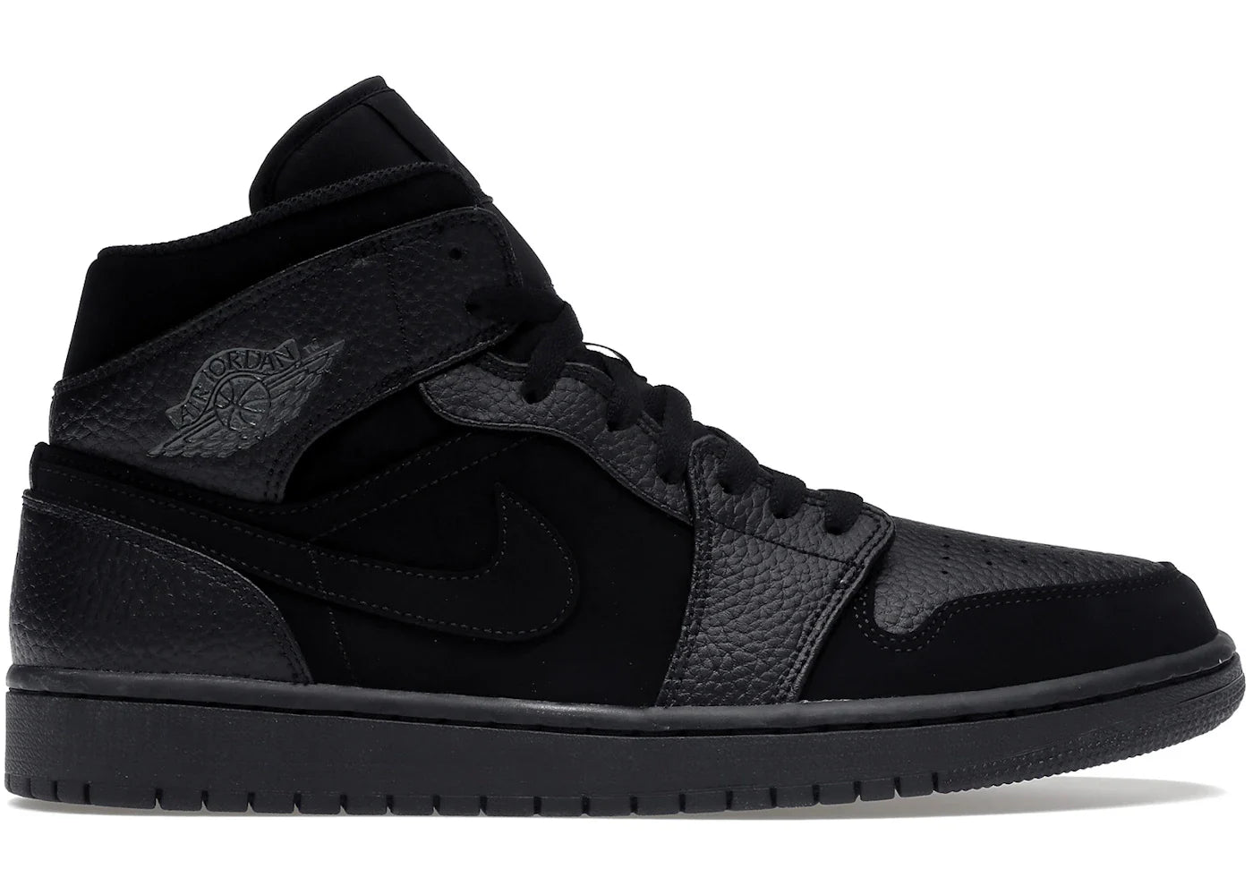 Air Jordan 1 Mid Black Dark Smoke Grey