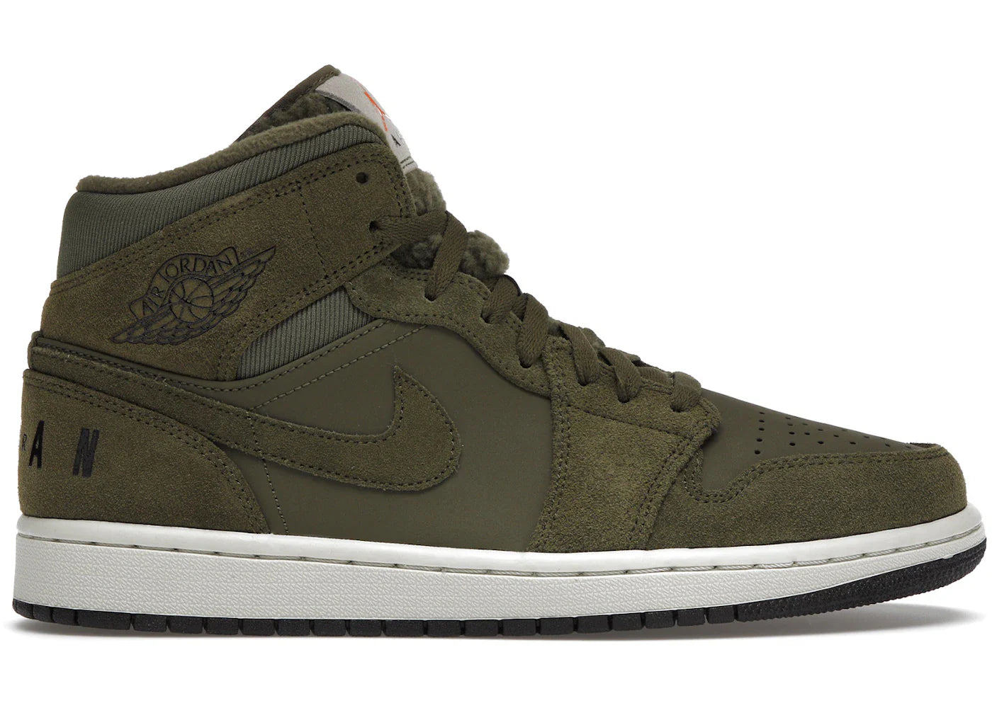 Air Jordan 1 Mid Olive Canvas (2018)