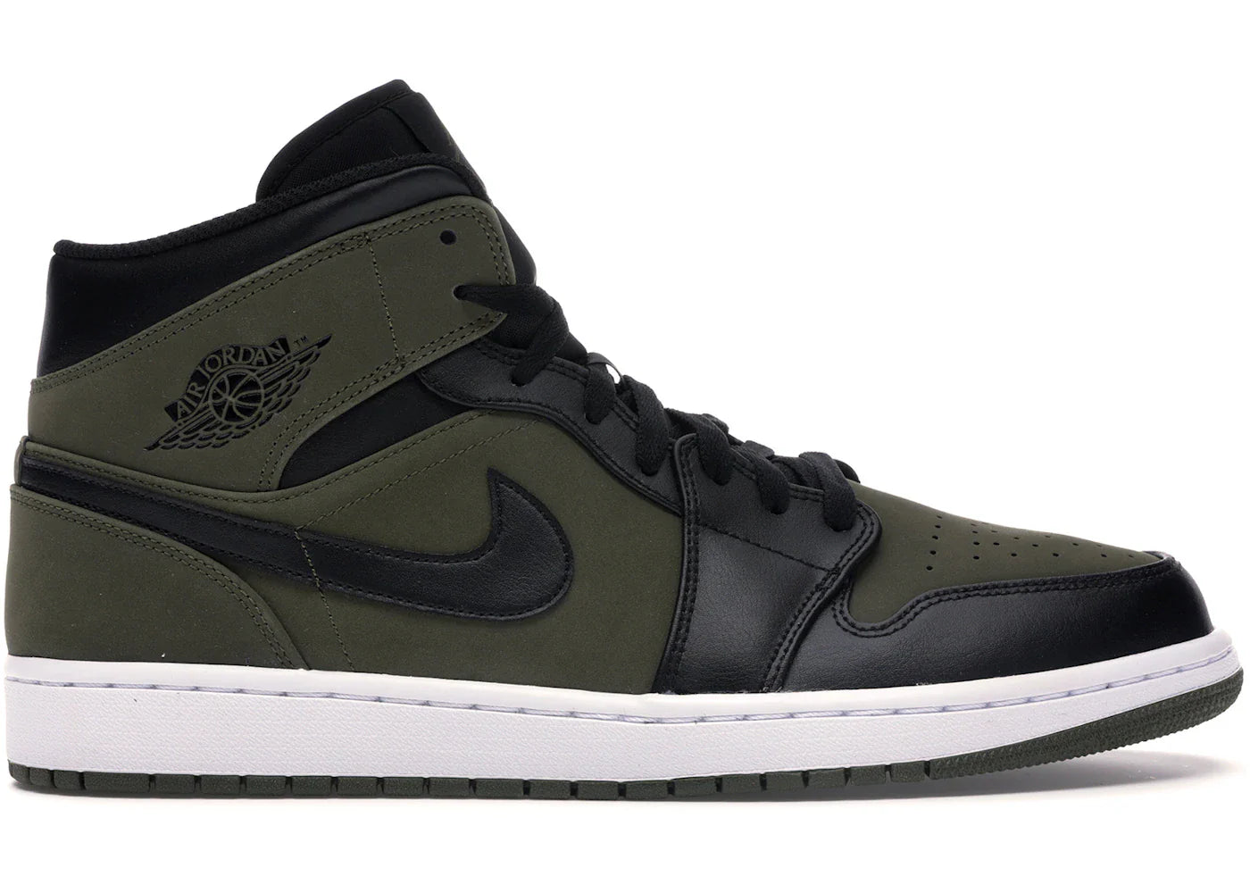 Air Jordan 1 Mid Olive Canvas
