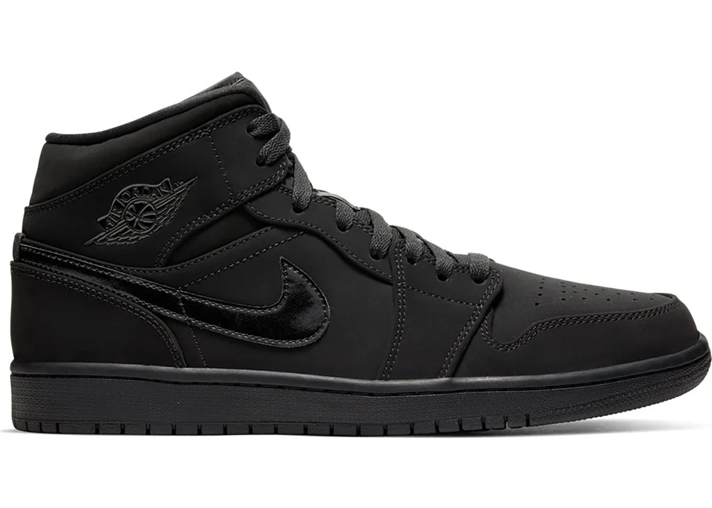 Air Jordan 1 Mid Triple Black (2020)