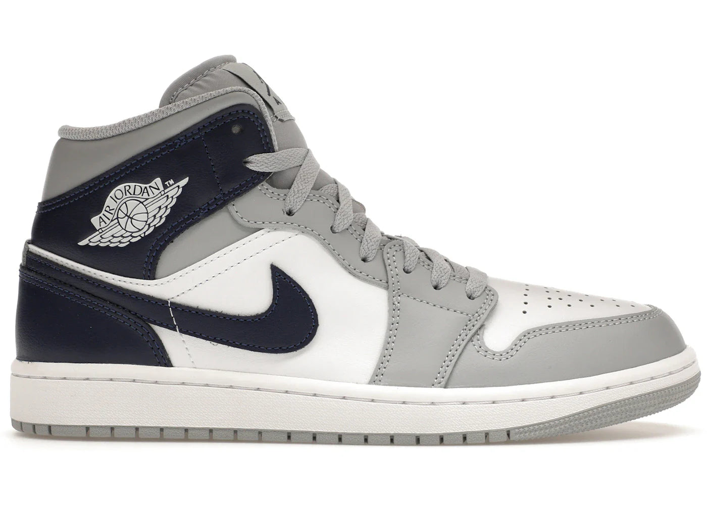 Air Jordan 1 Mid Wolf Grey Midnight Navy