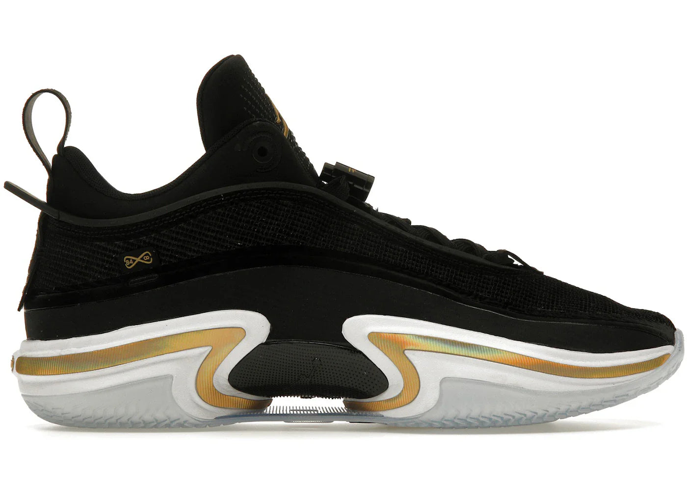 Air Jordan 36 Low Black Gold (Clear Sole)