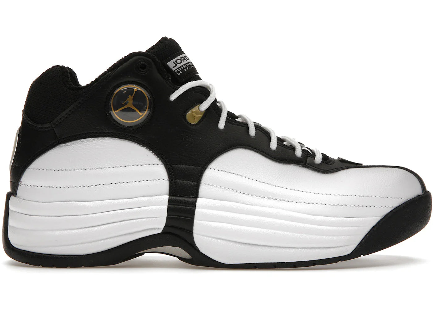 Air Jordan Jumpman Team 1 White Black Gold