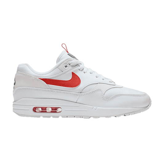 Nike Air Max 1 Tongue Tab White Team Orange