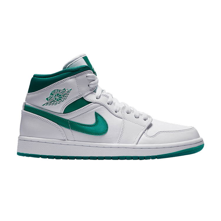 Air Jordan 1 Mid White Mystic Green