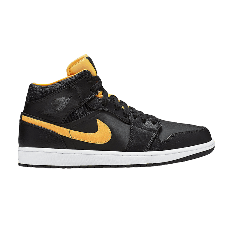 Air Jordan 1 Mid Black University Gold