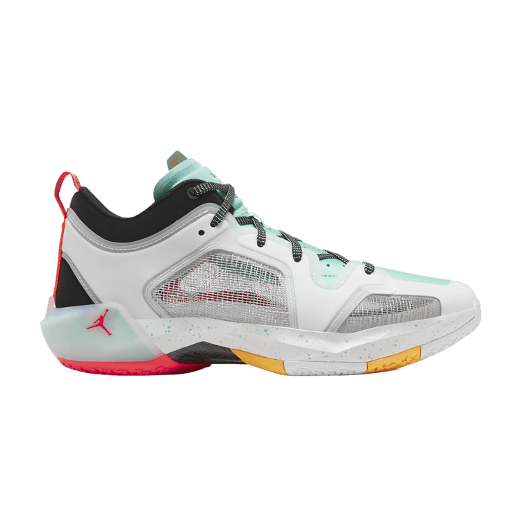 Air Jordan 37 Low PF Guo Ailun White Island Green Black Metallic Silver