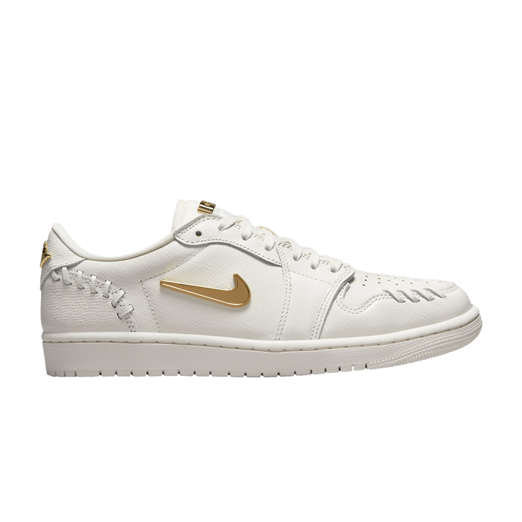 Air Jordan 1 Low Method of Make Sail Metallic Gold (Women's)