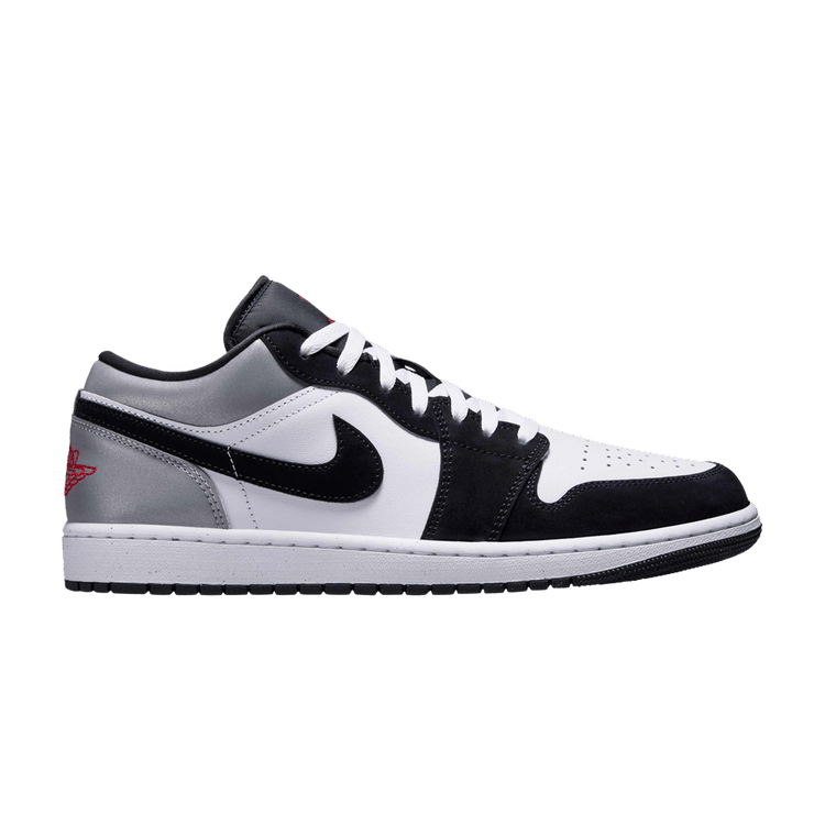 Air Jordan 1 Low SE White Fire Red Black Matte Silver