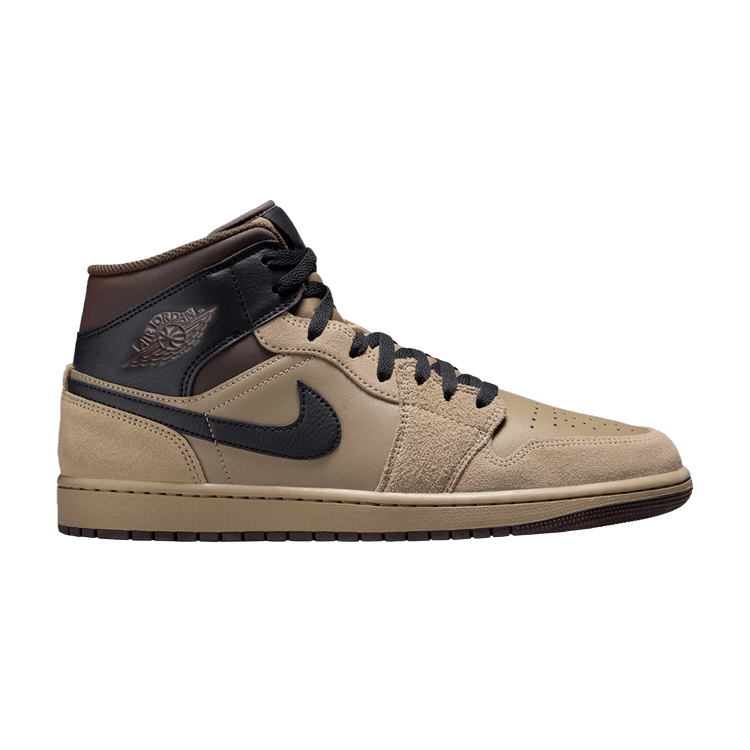 Air Jordan 1 Mid Khaki Baroque Brown