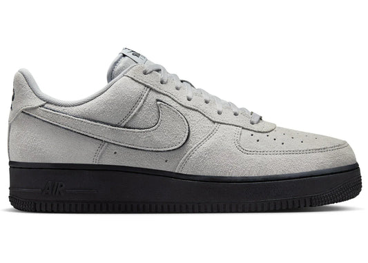 Nike Air Force 1 Low '07 LV8 Light Smoke Grey Suede Black Sneakers