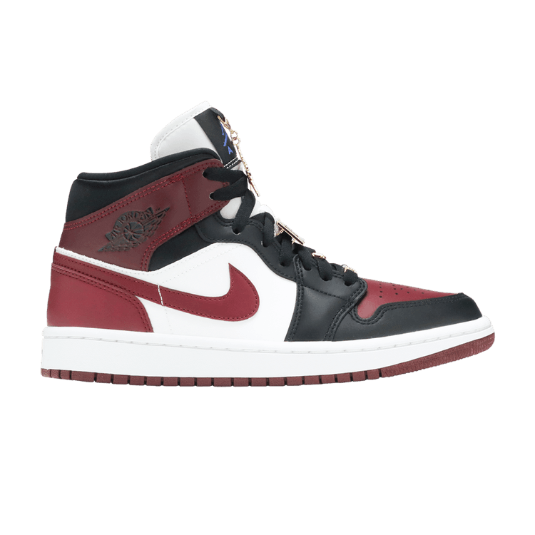 Air Jordan 1 Mid SE Black Dark Beetroot (Women's)