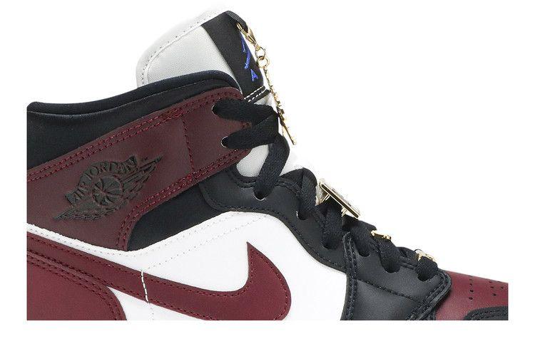Air Jordan 1 Mid SE Black Dark Beetroot (Women's)