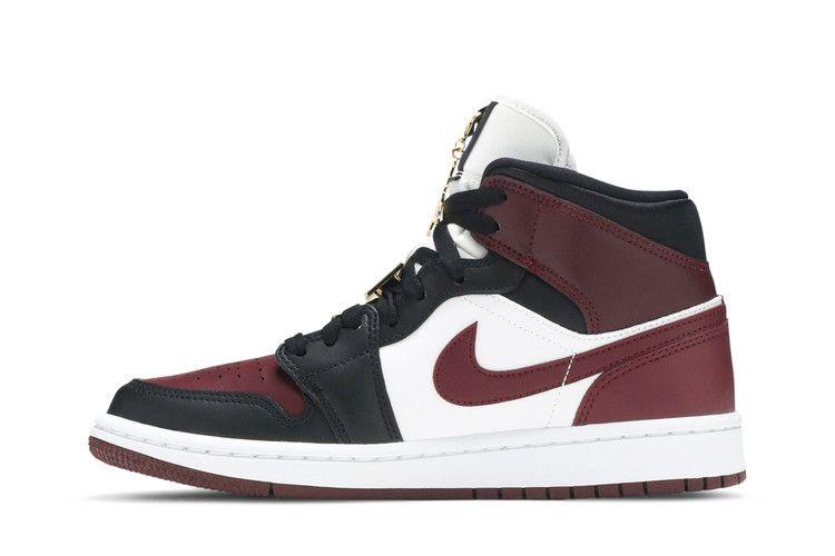 Air Jordan 1 Mid SE Black Dark Beetroot (Women's)