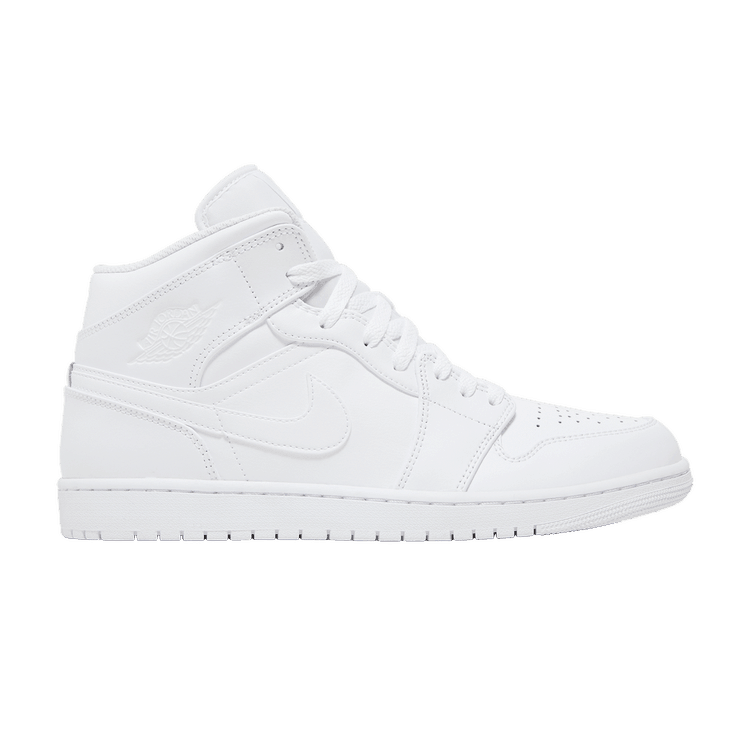 Air Jordan 1 Mid Triple White (2022/2023)